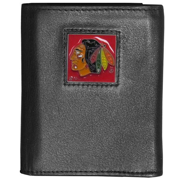 Chicago Blackhawks¬Æ Deluxe Leather Tri-fold Wallet