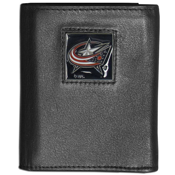 Columbus Blue Jackets¬Æ Leather Tri-fold Wallet