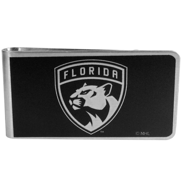 Florida Panthers® Black and Steel Money Clip