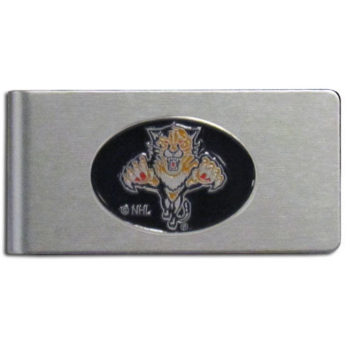 Florida Panthers¬Æ Brushed Metal Money Clip