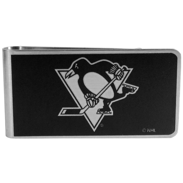 Pittsburgh Penguins¬Æ Black and Steel Money Clip