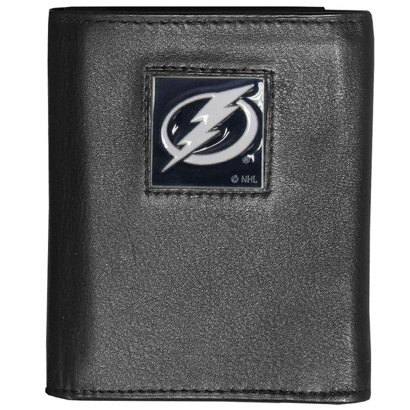 Tampa Bay Lightning¬Æ Deluxe Leather Tri-fold Wallet