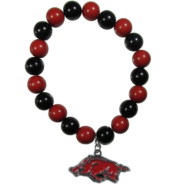 Arkansas Razorbacks Fan Bead Bracelet Arkansas Razorbacks Fan Bead Bracelet