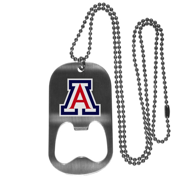 Arizona Wildcats Bottle Opener Tag Necklace Arizona Wildcats Bottle Opener Tag Necklace