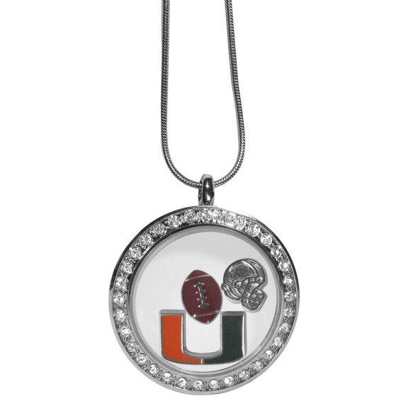 Miami Hurricanes Locket Necklace