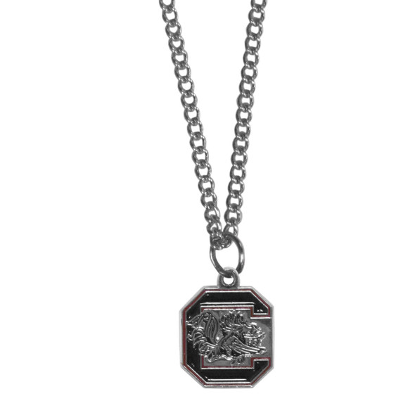S. Carolina Gamecocks Chain Necklace with Small Charm