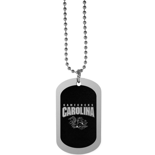 S. Carolina Gamecocks Chrome Tag Necklace