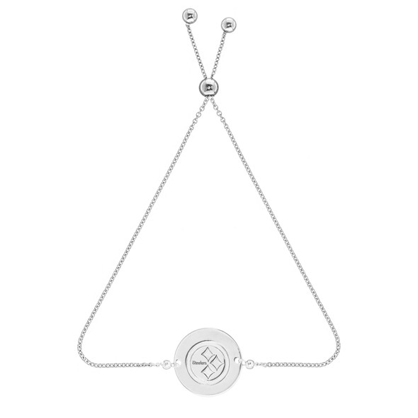 Pittsburgh Steelers Sterling Silver Circle Bracelet Pittsburgh Steelers Sterling Silver Circle Bracelet