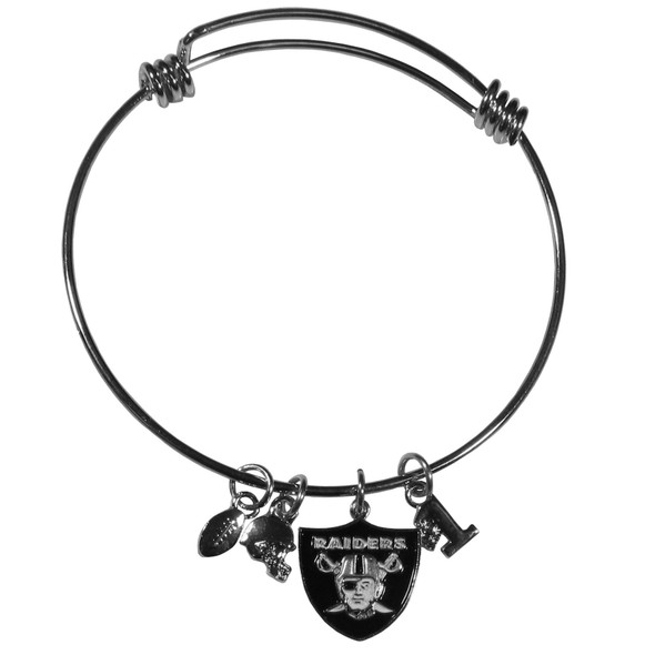 Las Vegas Raiders Charm Bangle Bracelet