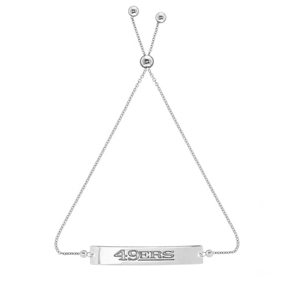 San Francisco 49ers Sterling Silver Bar Bracelet San Francisco 49ers Sterling Silver Bar Bracelet