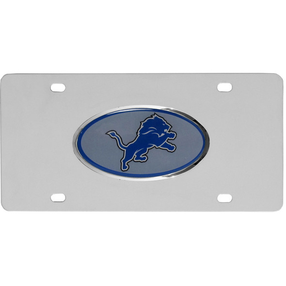 Detroit Lions Steel License Plate, Dome