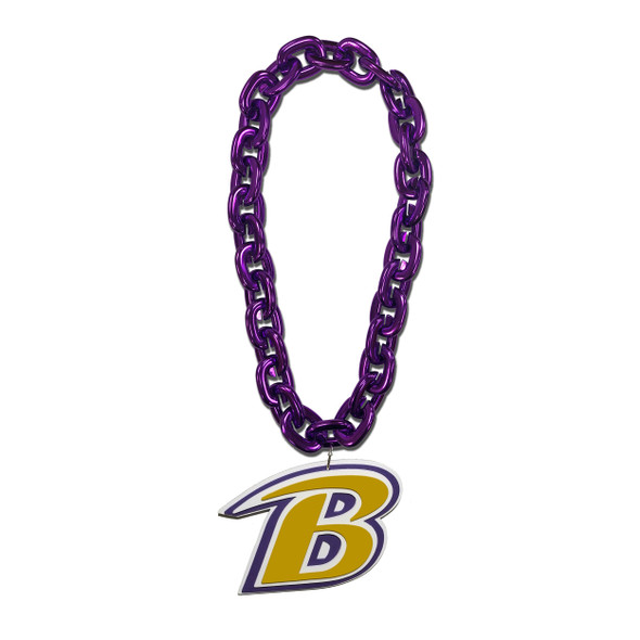 Baltimore Ravens Fan Chain Necklace NFL Foam Chain Fan Gear Purple