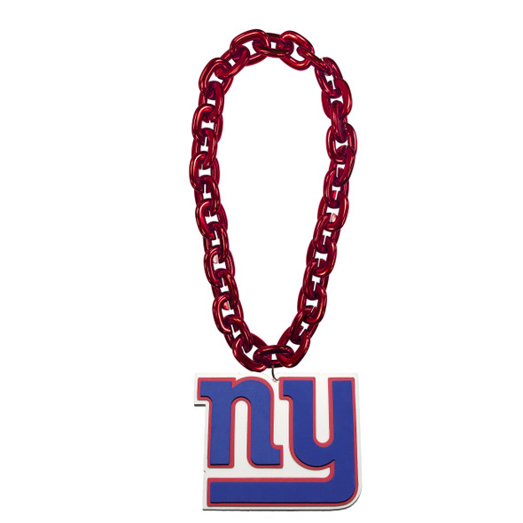 New York Giants Fan Chain Necklace NFL Foam Chain Fan Gear Red