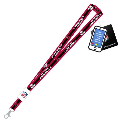 Arizona Cardinals Charging Lanyard iPhone iPad USB Cable NFL Fan Gear