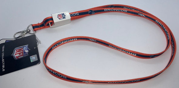 Denver Broncos  Charging Lanyard iPhone iPad USB Cable NFL Fan Gear