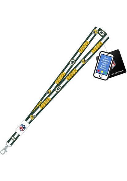 Green Bay Packers  Charging Lanyard iPhone iPad USB Cable NFL Fan Gear