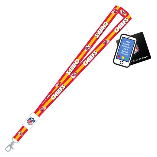 Kansas City Chiefs  Charging Lanyard iPhone iPad USB Cable NFL Fan Gear