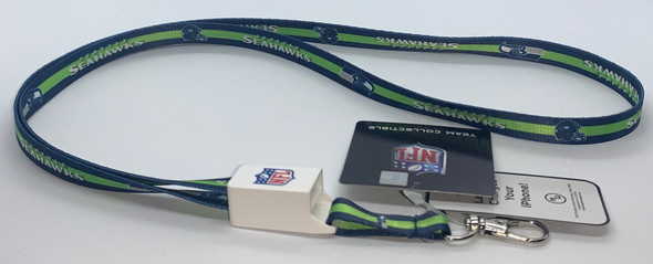 Seattle Seahawks  Charging Lanyard iPhone iPad USB Cable NFL Fan Gear