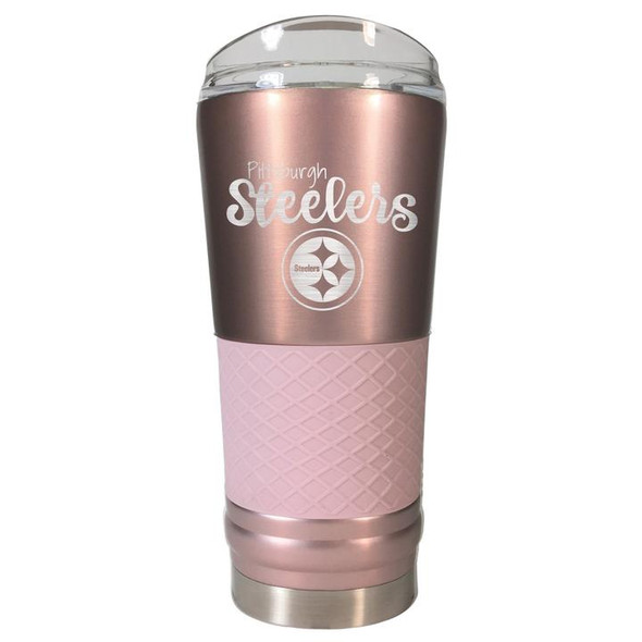 Pittsburgh Steelers 24 Oz. Rose Gold Draft Tumbler