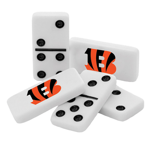 Cincinnati Bengals Double Six Domino Set NFL Game Set Fan Collectible