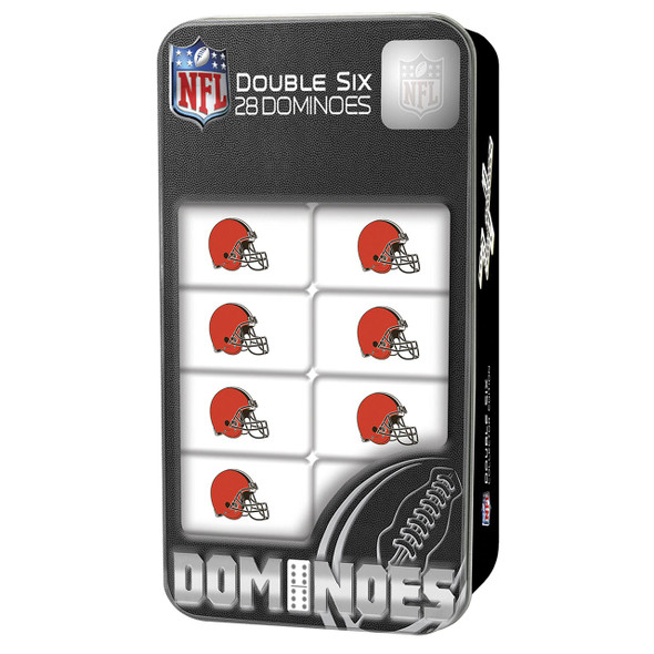Cleveland Browns Double Six Domino Set NFL Game Set Fan Collectible