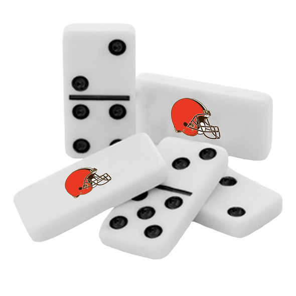 Cleveland Browns Double Six Domino Set NFL Game Set Fan Collectible