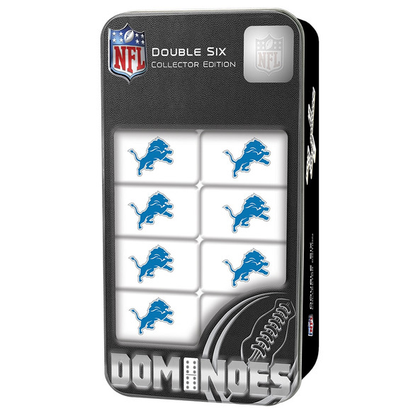 Detroit Lions Double Six Domino Set NFL Game Set Fan Collectible