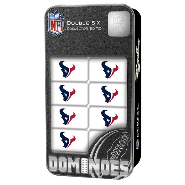 Houston Texans Double Six Domino Set NFL Game Set Fan Collectible