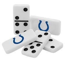 Indianapolis Colts Double Six Domino Set NFL Game Set Fan Collectible