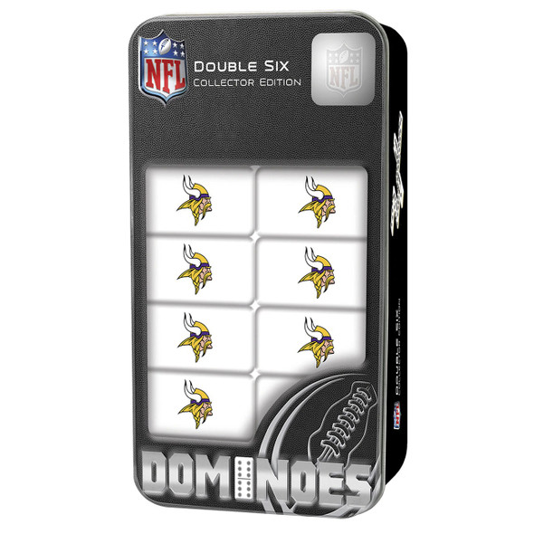 Minnesota Vikings Double Six Domino Set NFL Game Set Fan Collectible