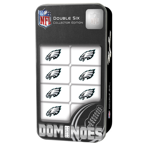 Philadelphia Eagles Double Six Domino Set NFL Game Set Fan Collectible
