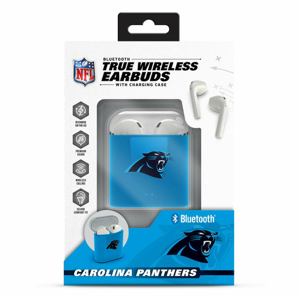 Carolina Panthers True Wireless Bluetooth Earbuds