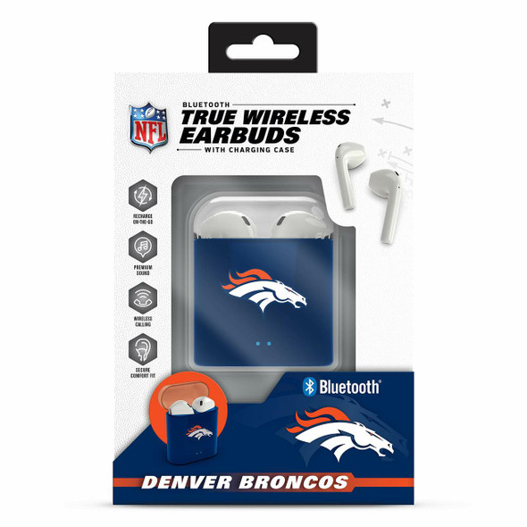 Denver Broncos True Wireless Bluetooth Earbuds