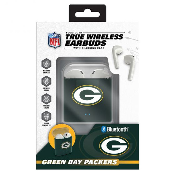 Green Bay Packers True Wireless Bluetooth Earbuds