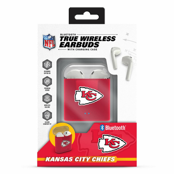 Kansas City Chiefs True Wireless Bluetooth Earbuds