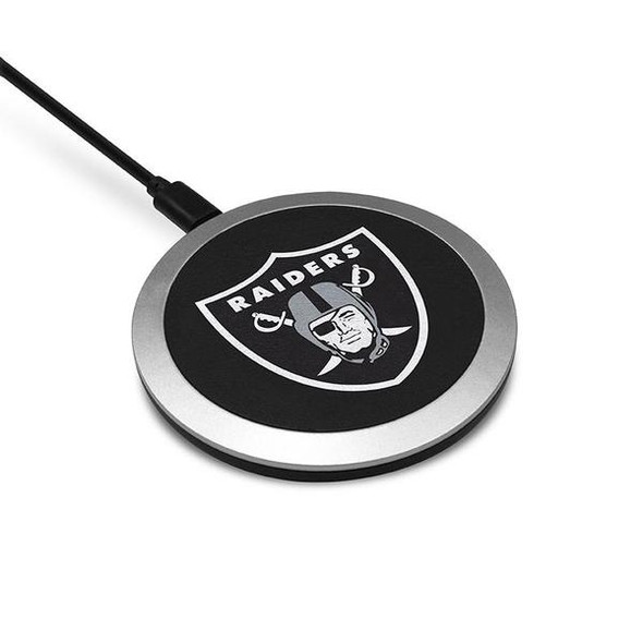Las Vegas Raiders Wireless Charging Pad Round