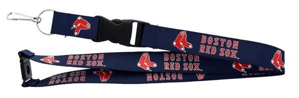 Boston Red Sox Lanyard Keychain ID Holder MLB Fan Accessory Blue
