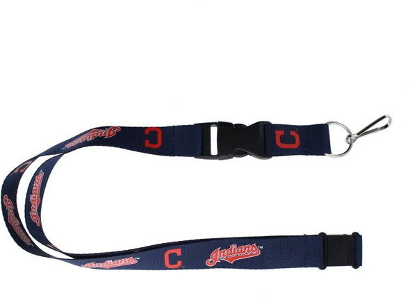 Cleveland Guardians Lanyard Keychain ID Holder MLB Fan Accessory Blue