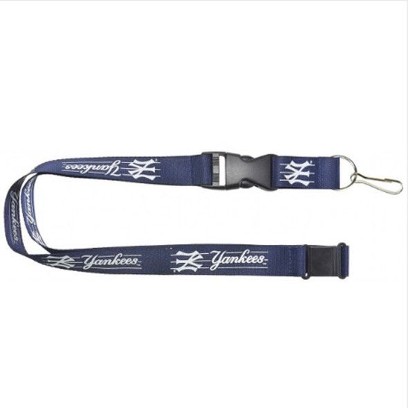 New York Yankees Lanyard Keychain ID Holder MLB Fan Accessory Blue