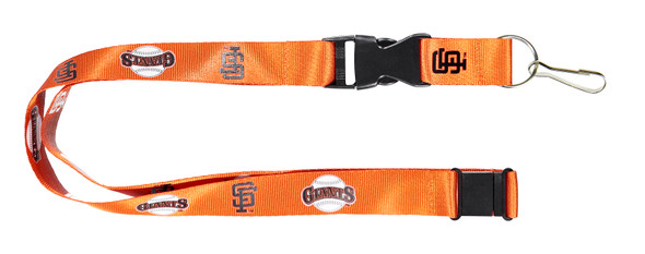 San Francisco Giants Lanyard Keychain ID Holder MLB Fan Accessory Orange