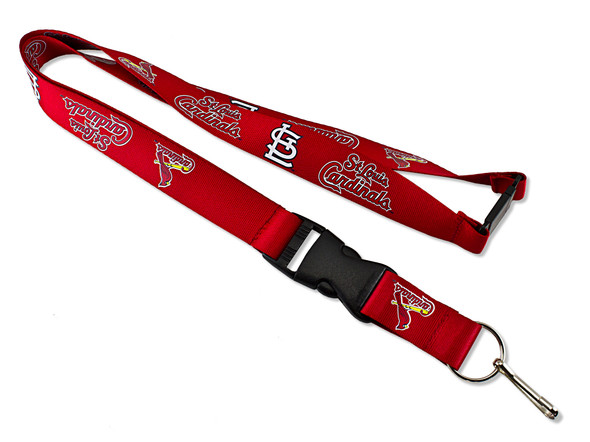 St. Louis Cardinals Lanyard Keychain ID Holder MLB Fan Accessory Red