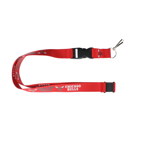 Chicago Bulls Lanyard Keychain ID Holder NBA Fan Accessory Red