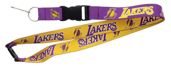 Los Angeles Lakers Lanyard Keychain ID Holder NBA Fan Accessory Reversible