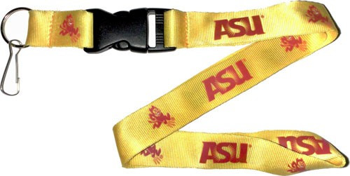 Arizona State Sun Devils Lanyard Keychain ID Holder NCAA Fan Accessory Yellow