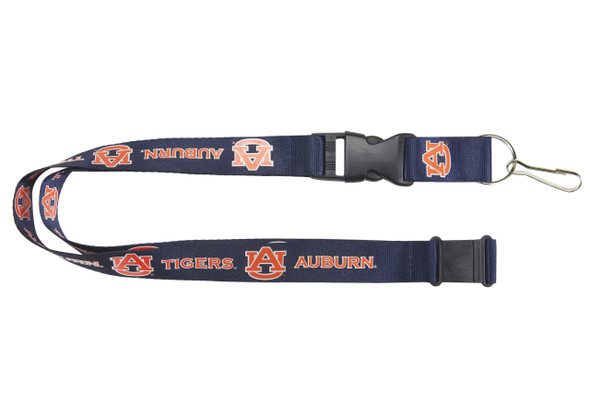 Auburn Tigers Lanyard Keychain ID Holder NCAA Fan Accessory Blue