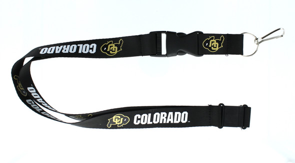 Colorado Buffaloes Lanyard Keychain ID Holder NCAA Fan Accessory Black