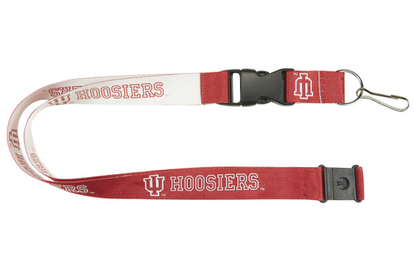 Indiana Hoosiers Lanyard Keychain ID Holder NCAA Fan Accessory Reversible