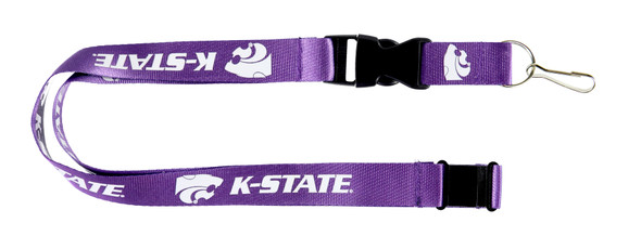 Kansas State Wildcats Lanyard Keychain ID Holder NCAA Fan Accessory Purple
