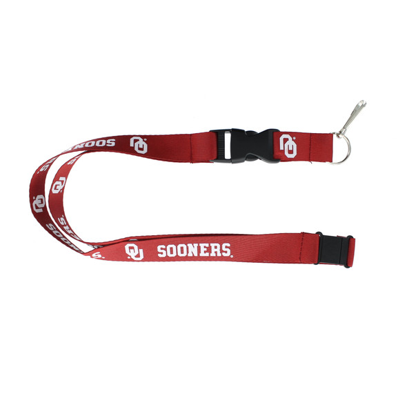 Oklahoma Sooners Lanyard Keychain ID Holder NCAA Fan Accessory Red