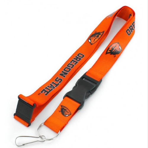 Oregon State Beavers Lanyard Keychain ID Holder NCAA Fan Accessory Orange